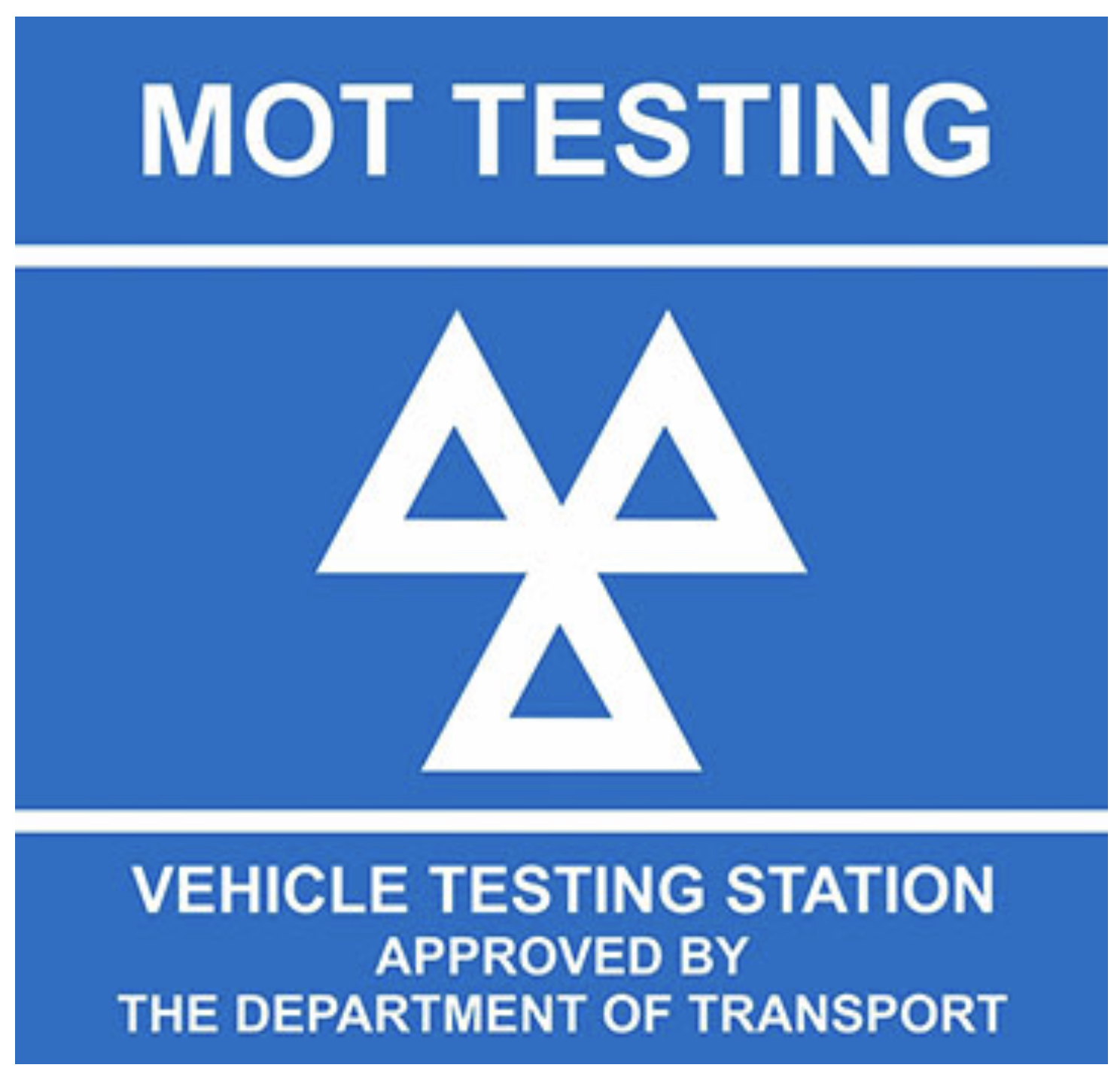 MOT Testing sign